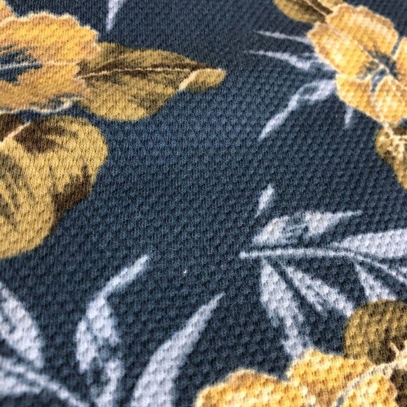 Vintage OP Sport Hawaiian Polo Shirt Mens XL Floral Retro Beach Aloha 90s Waffle - Picture 8 of 14